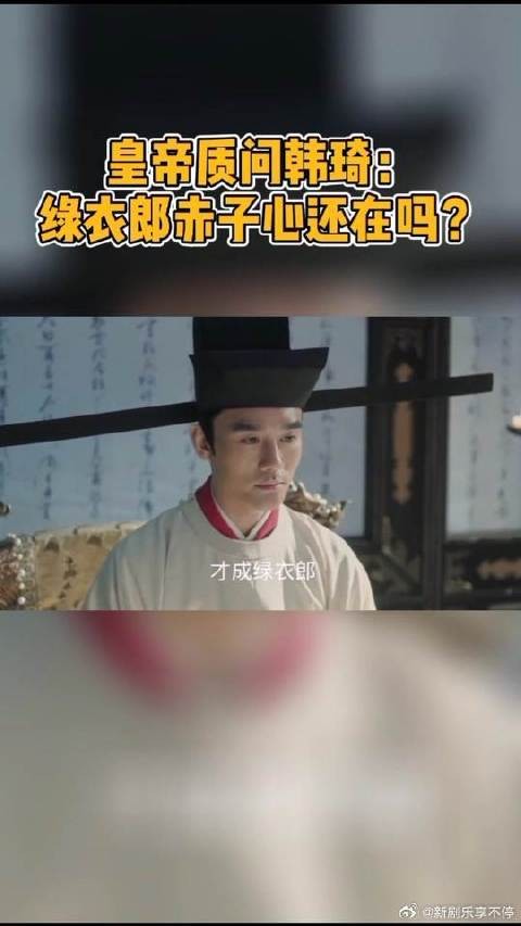 官家质问韩琦，才成绿衣郎便失赤子心