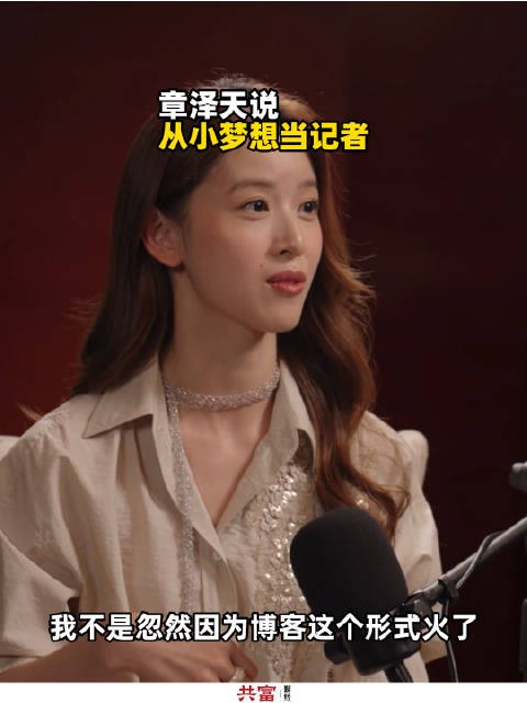 章泽天说从小梦想当记者