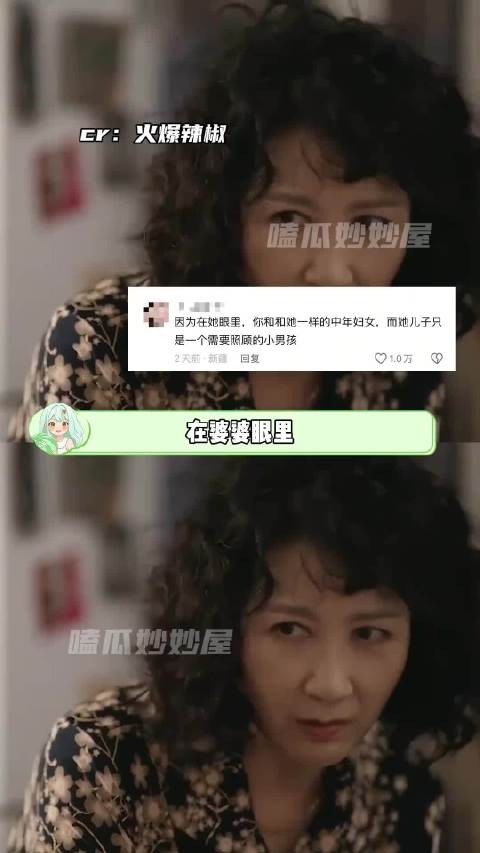 在婆婆眼里，儿媳妇是跟她一样的中年妇女 婆媳 家庭