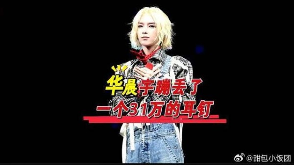 华晨宇蹦丢了31 万耳钉