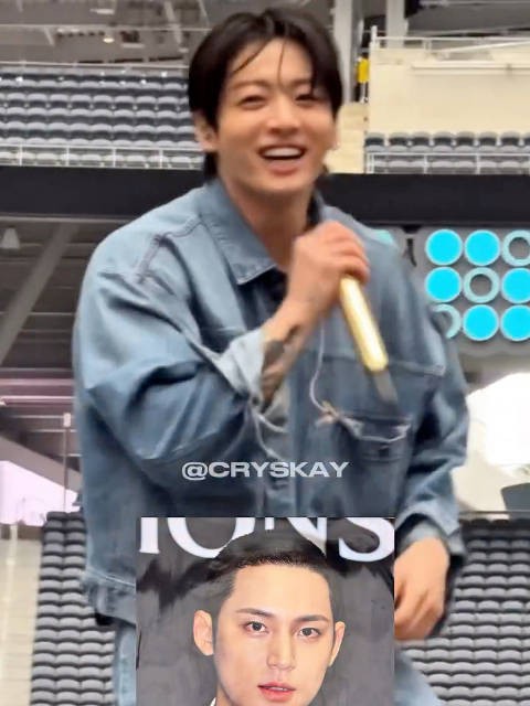 柾国看到粉丝举着的牌笑了哈哈哈 /cryskay 260906 BTS世巡 洛杉矶演唱会Day4