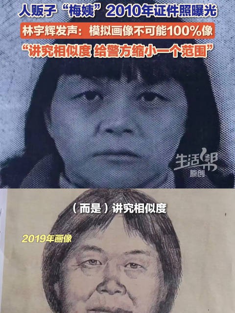 林宇辉回应画像和梅姨本人不像 ：无法100%还原
