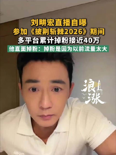 刘畊宏回应参加披哥后掉粉40万