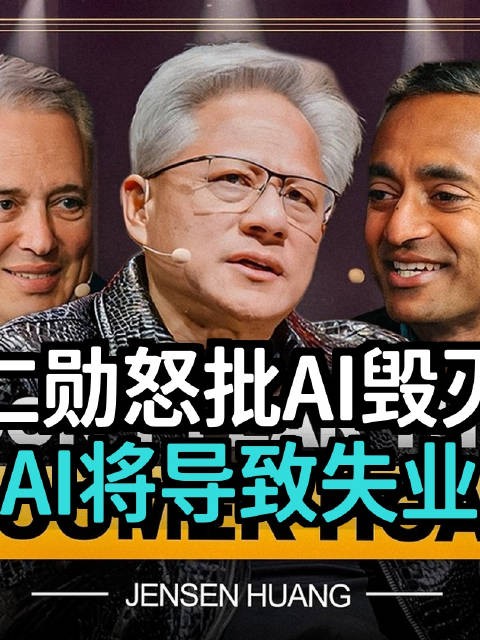 黄仁勋怒批AI毁灭论：否认AI导致失业末日