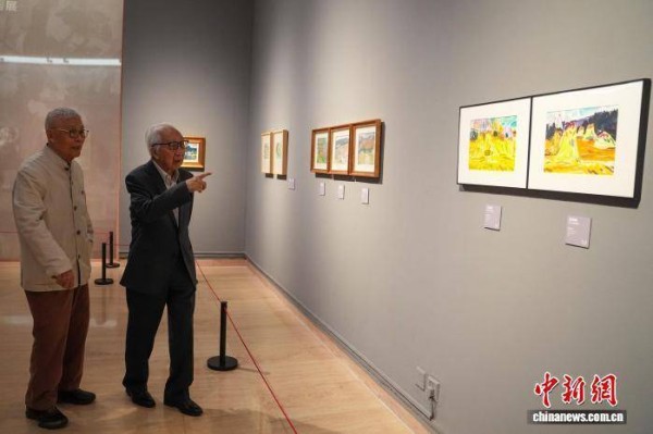 91岁艺术家铁扬作品展亮相中国美术馆