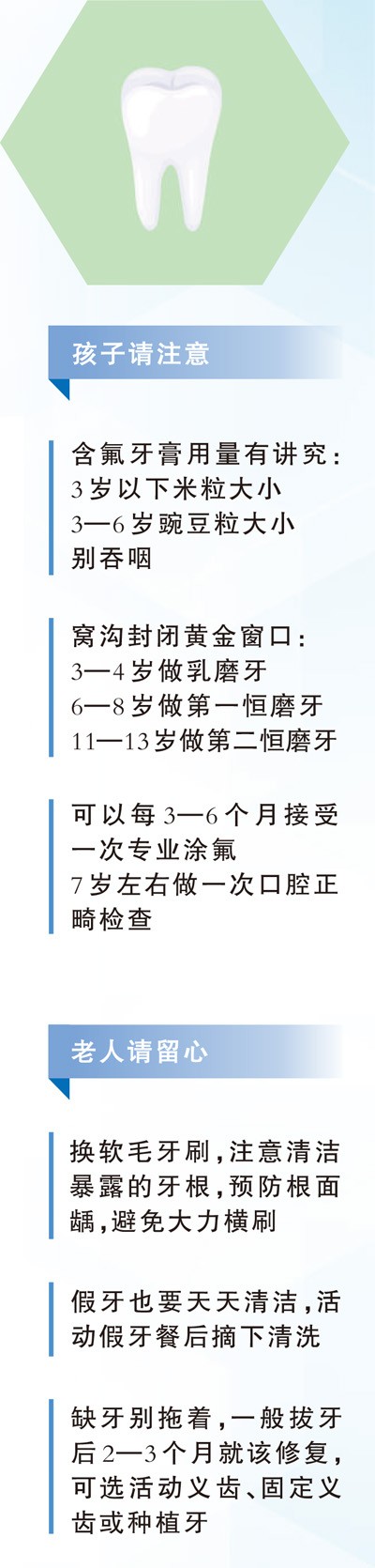 给老人孩子的爱牙指南(服务窗·“全国爱牙日”特别策划)