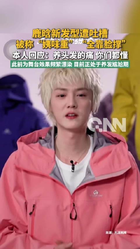 鹿晗新发型被吐槽姨味重
