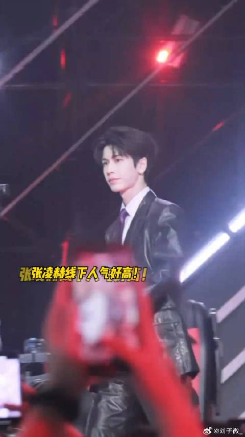 张凌赫周也，紫色造型亮相无畏契约表演赛