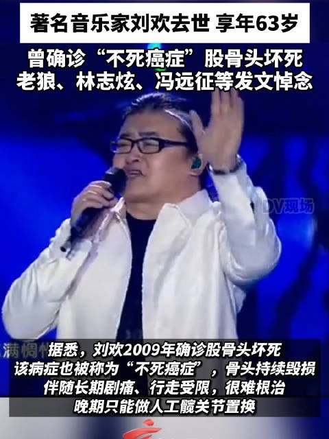 著名音乐家刘欢去世，享年63岁…