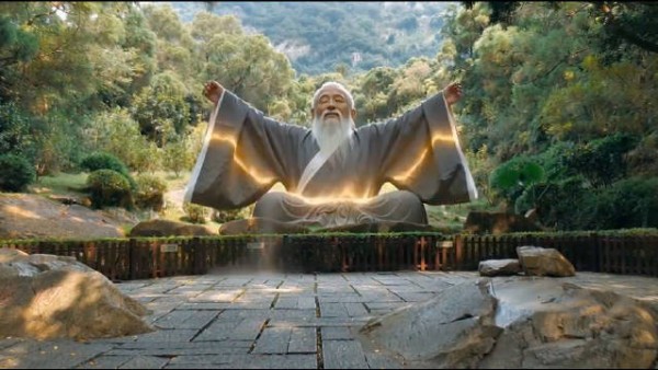 清源山老君先生IP焕新，千年老君走出山崖漫步