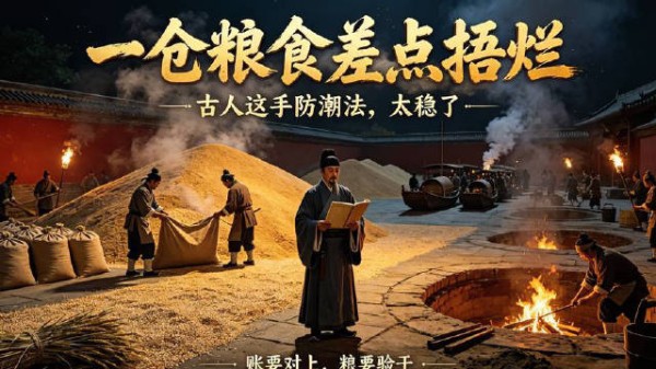 粮堆发热将烂,古人挖窖烘地巧储粮!