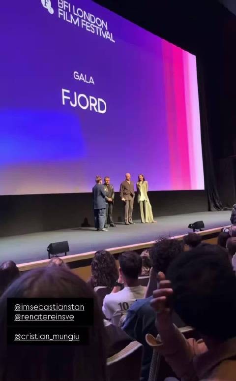 包老师与Cristian Mungiu及Renate Reinsve亮相LFF Fjord首映式