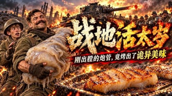 二战荒诞美食：士兵挖出一坨活肉疙瘩，做成美味大餐！连长傻眼！ 荒诞喜剧